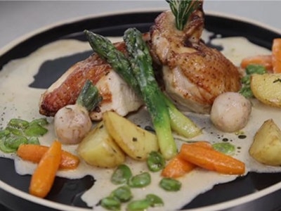 La recette du "Poulet de chair" de chez Frédéric Parthenay 